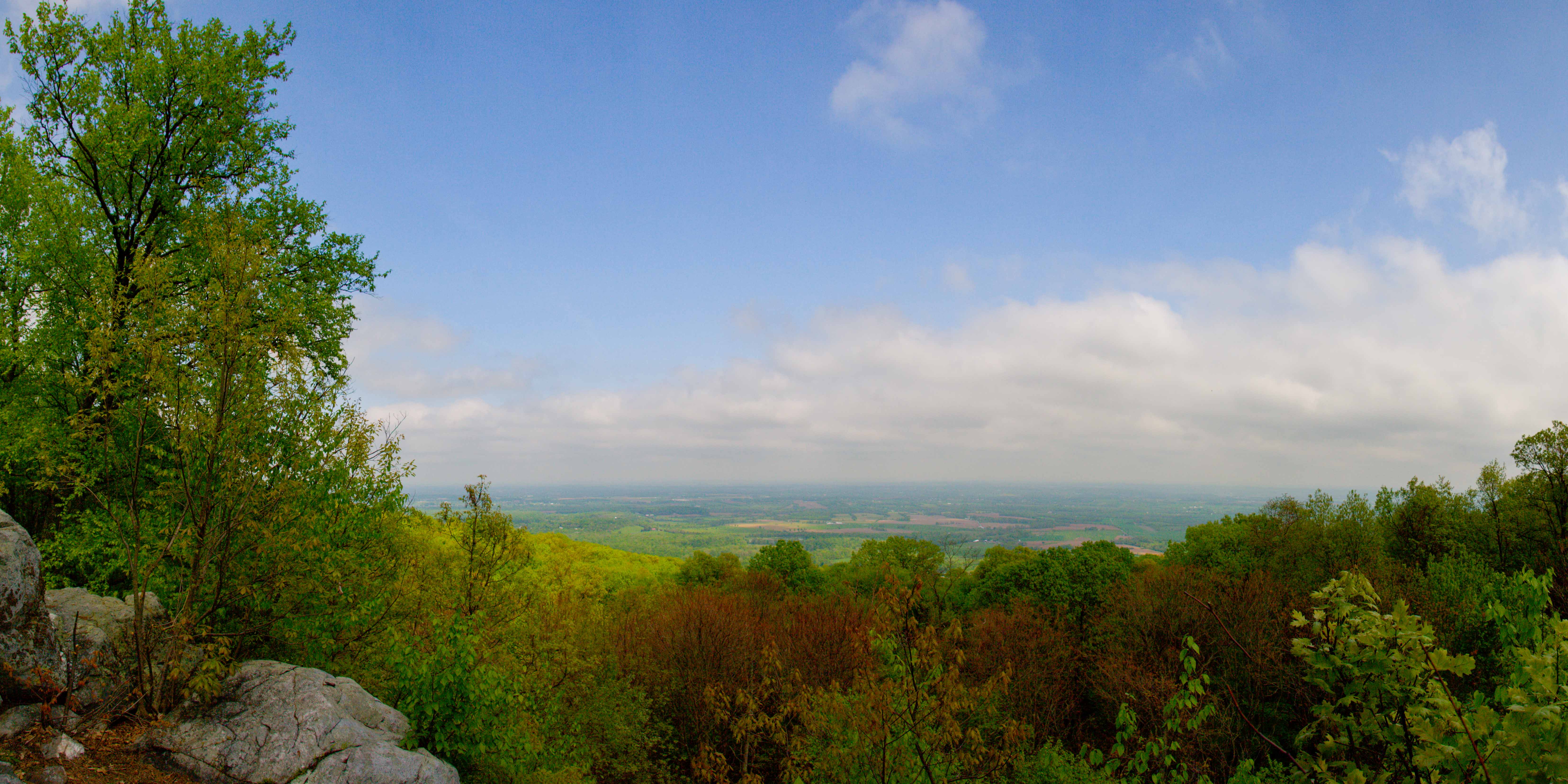 White Rock overlook view in spring